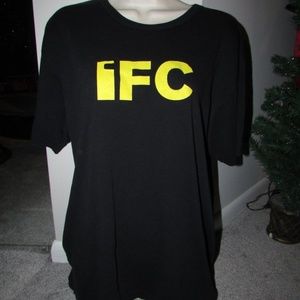 IFC YELLOW LETTERING BLACK SHORT SLEEVE T-SHIRT XL